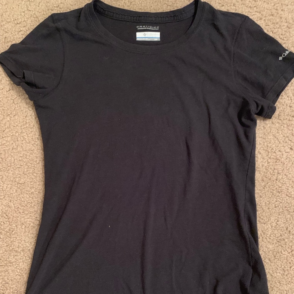 Columbia Omni Wick Black  T Shirt